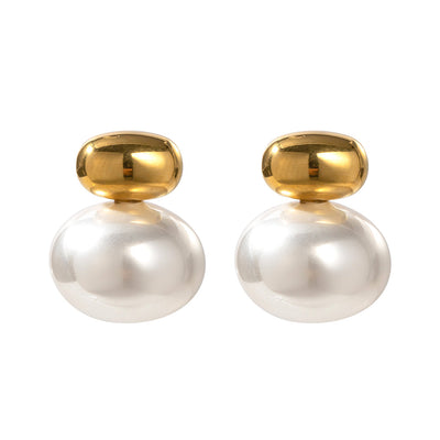 Pearl Ball Classic Stub Earring