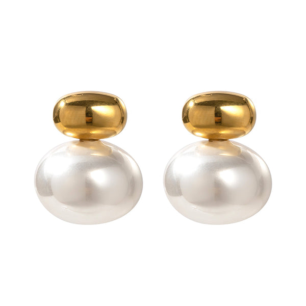 Pearl Ball Classic Stub Earring