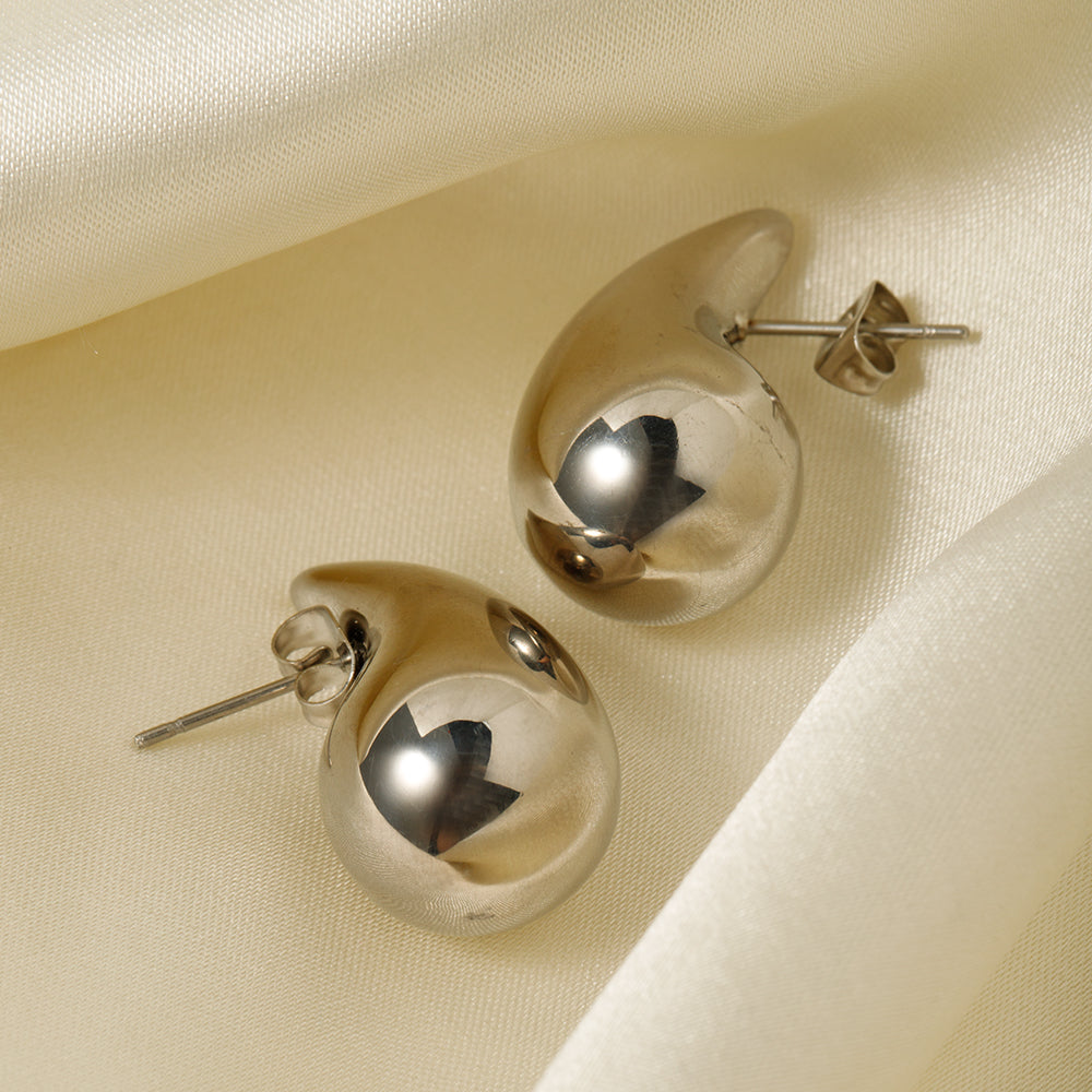 Water Drop Titanium Steel Earring