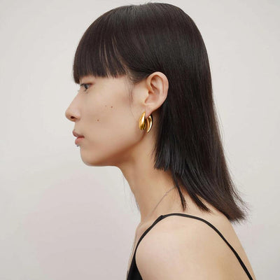 Interlaced Water Drop Earring