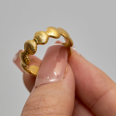 Scallop Shell Chain Ring