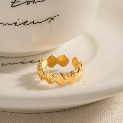 Scallop Shell Chain Ring