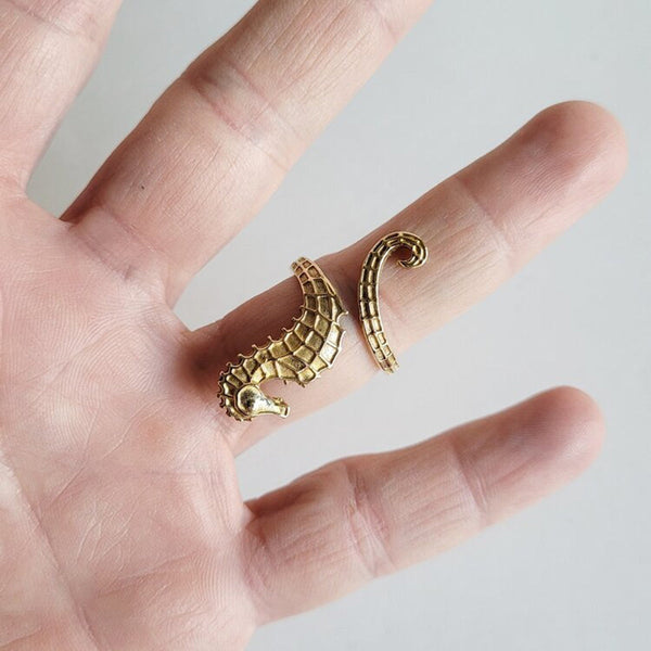 Seahorse Open Ring