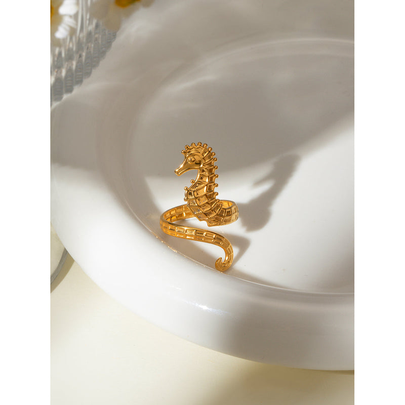 Seahorse Open Ring