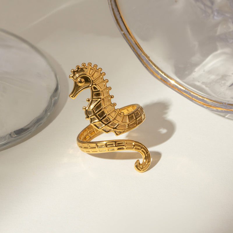 Seahorse Open Ring