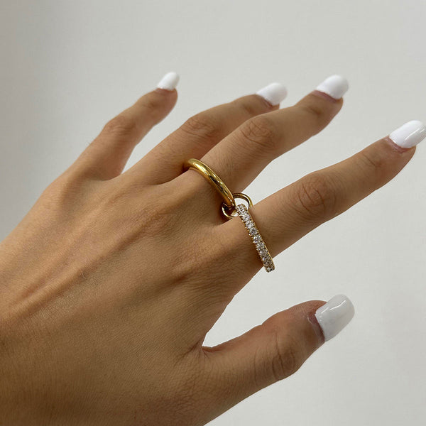 Double Layer Interlocking Ring