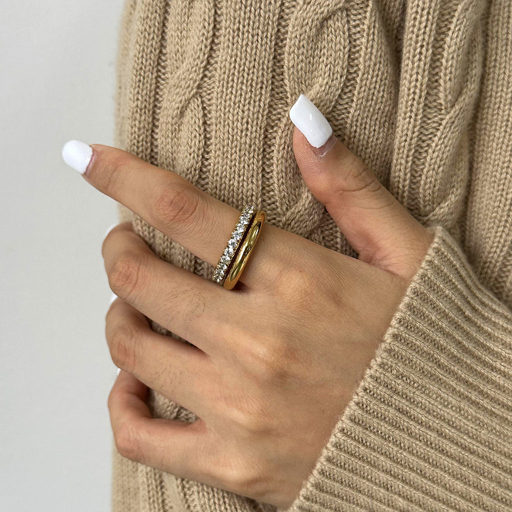 Double Layer Interlocking Ring